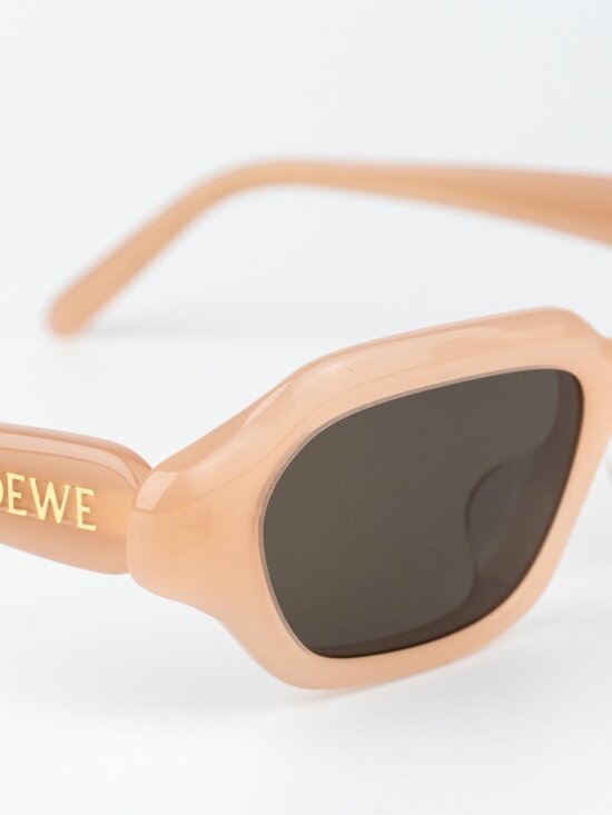 Loewe Women Sunglasses Pink Grey Rectangle LW40157U SLIM 72E NEW AUTHENTIC